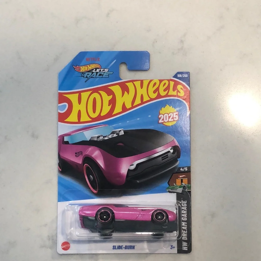 Pink Slide-Burn Toy Car